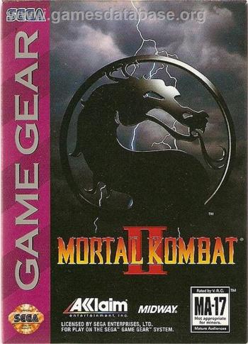 Cover Mortal Kombat II for Game Gear